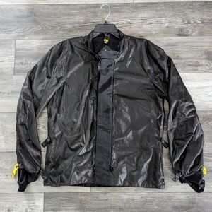 Scorpion EXO Men's Black Motorcycle Windbreaker Jacket LARGE